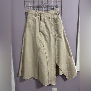 Zara Asymmetrical Beige Skirt